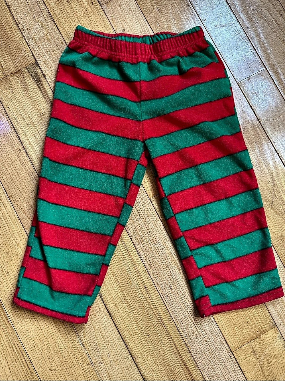 carter's Christmas Striped Jogger Pants in Green & Red Size 2T